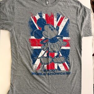 Gray Mickey Mouse Epcot UK T-Shirt